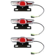 3 luces traseras LED para bicicleta eléctrica, 5 luces para bicicleta eléctrica