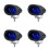 4X 10V-80V Μπλε λυχνία προειδοποίησης LED οχήματος συμβατή με π 1