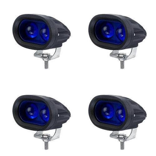 4X 10V-80V Μπλε λυχνία προειδοποίησης LED οχήματος συμβατή με π