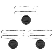3X Κάμερα DSLR Univeral 49mm με κεντρικό μπροστινό καπάκι φακού συμβατή με