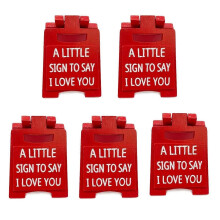 Love You Small Sign, Love Theme Mini Sign Decoration, Romantic Love Language Sign Plaque, Home Offic