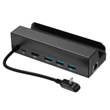 Docking station compatibile con Steam Deck, dock 7 in 1 per Steam Deck, dock per console di gioco, dock