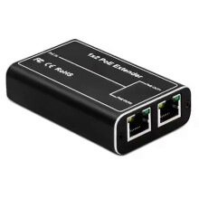 Estensore POE a 2 porte, standard IEEE 802.3af/At PoE+, 10/100Mbps, ripetitore POE da 100 metri (328