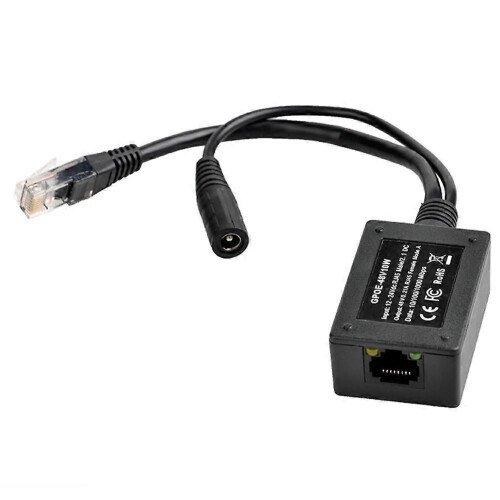 Μετατροπέας PoE GPOE-48V10W Gigabit 12-24V σε 48V Διαχωριστής εξόδου