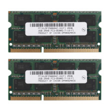 2x DDR3 2GB Laptop-Arbeitsspeicher RAM 2RX8 PC3-8500S 1066MHz 204Pin 1.5V Notebook-RAM