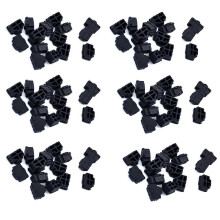100 Stück RJ45-Staubschutzkappen für Ethernet-Hub-Anschlüsse, passend für Laptops, Computer und Router.