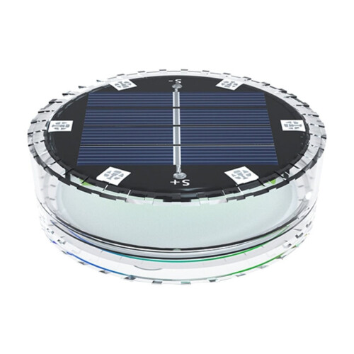 Solcellsdriven nedsänkbar LED-poolbelysning IP68 6-LED 16-färger 1