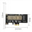Scheda riser M2 NVMe Scheda riser da M2 NVMe a PCIe X1 compatibile con WIN10 4