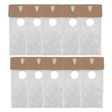 500 Pack Door Hanger Bags 6inch X 12inch, Clear Door Hanger Bags Protects Flyers, Brochures, Notices