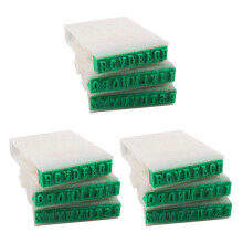 3 set Detachable 26-Letters English Alphabet Plastic Stamp Set