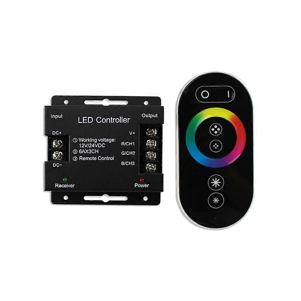 Dc12-24V Led Strip Touch Remote Controller Dimmer Compatible 5050 Tape S Adjust Brightness Light 9409192982384