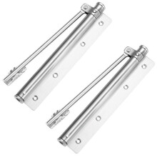 Cierrapuertas ajustable de aleación de aluminio con resorte automático, cierre suave, resistente al