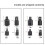 4Pcs Drive Socket Adapter Converter Tool Black 2