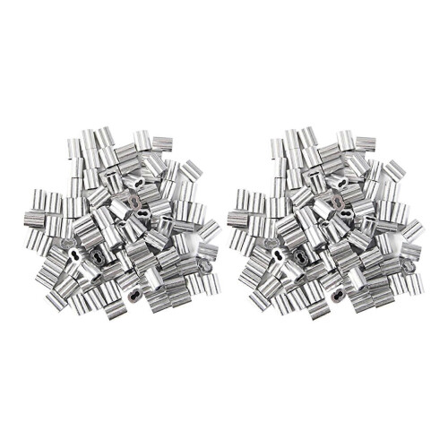240X Aluminum Crimping Loop Sleeve compatible 2mm Diameter Wire Rope and Cable