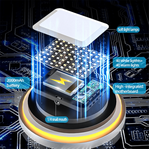 LED-ringlys med klips – 80 LED-lys, 3 fargemoduser, 10 2
