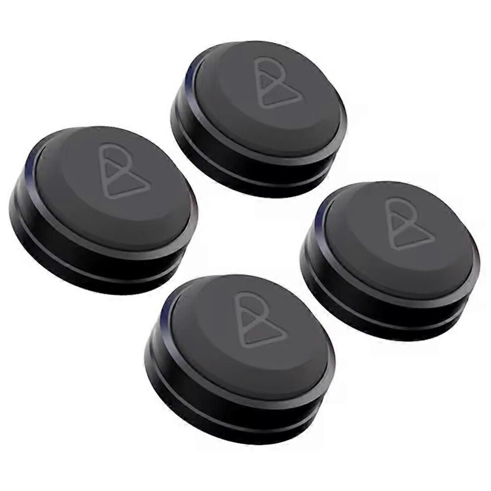 4Pcs Anti-Vibration Pads Compatible Speakers/Subwoofer/Amplifier - Hi-Fi Isolation Feet Improve Sound Quality Black 9409192983886