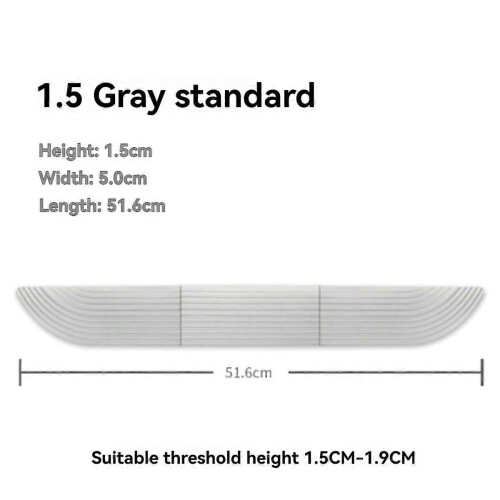 Step Ramp Climbing Mat Spare Supports 1.5-1.9cm Threshold Gray 1