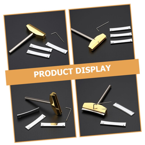 Guitar Fret Press Tool Set with Durable Chrome Inserts for Precise Alignment and Luthier 2