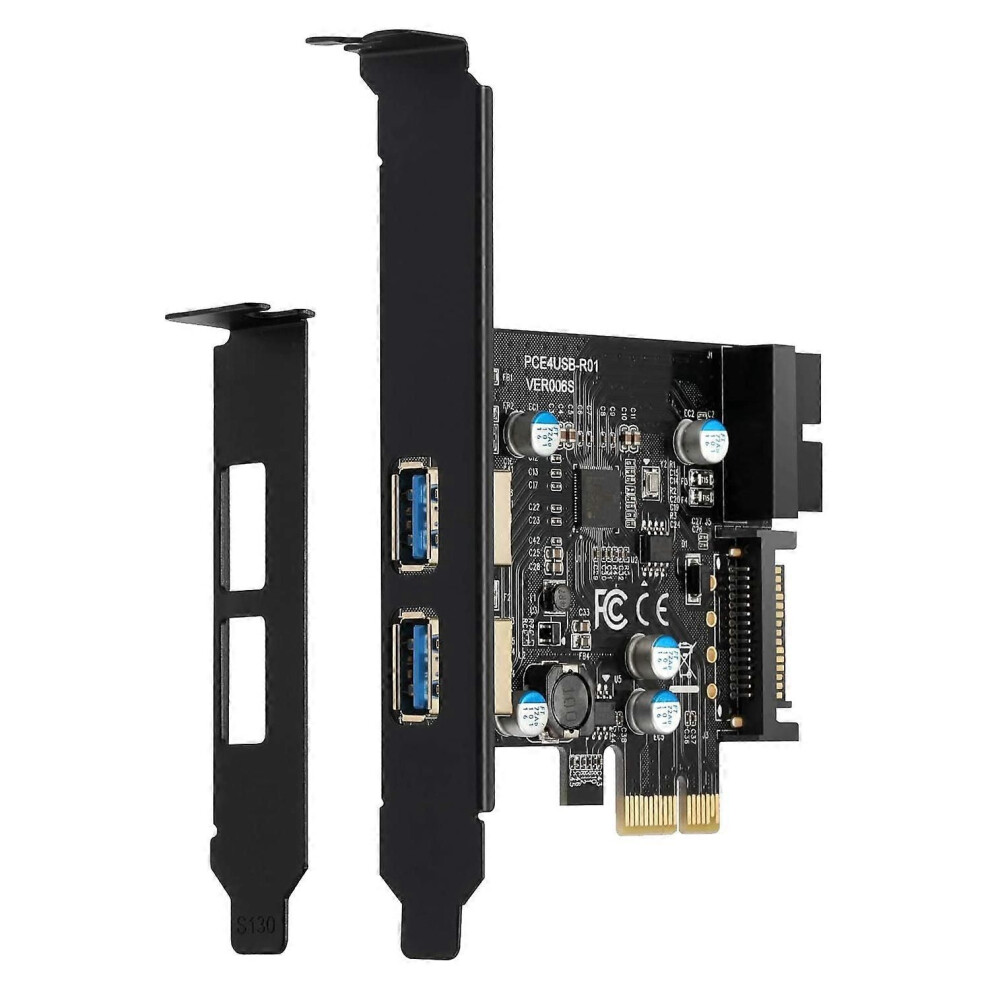 Pci-E To Usb 3.2 Gen 1 Adapter Card, 5Gbps Pci Express (Pcie) Expansion Card Internal Usb3.0 Hub Pci Express Card 9409192987587