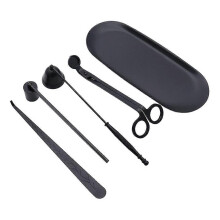Taglia stoppino per candele, set di accessori per candele 5 in 1, kit per la cura delle candele, regalo