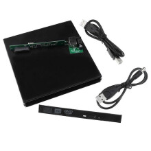 12,7-mm-DVD-Gehäuse mit USB 2.0-Anschluss für Laptops, Desktop-PCs und optische Datenträger