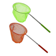 2pcs Outdoor Catching Catching Butterfly Net Fishing Net Bag Stainless Steel Telescopic Fishing Net