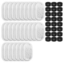 Verpakking van 48 filters voor kattenwaterfonteinen, vervangingsfilters compatibel met waterfonteinen