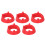 5pk Plastic Ball Holders Display Stand Red 14