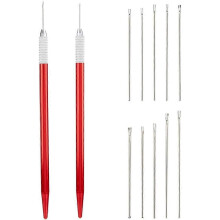 Supporto per l'impianto di capelli per bambole, include 2 strumenti per reimpianto e 12 aghi in acciaio