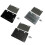 Aluminum Alloy Construction Motorcycle License Plate-Black 2