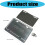 Aluminum Alloy Construction Motorcycle License Plate-Black 4