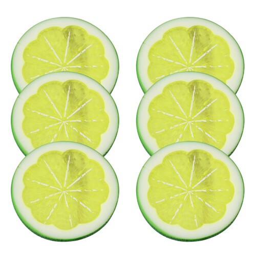 Limoni gialli artificiali decorativi (6 pezzi) 1