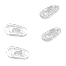 50 paia di naselli ovali in silicone per occhiali, da applicare a pressione.