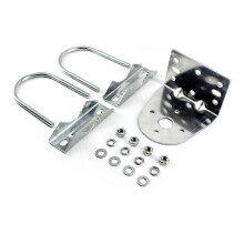 Morsetto per palo antenna con bulloni a U compatibile con antenna Ham UHF VHF CB Cellular Trucker, staffa