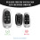 Key Fob Case Full Protection Sleeve Protective Shell-Black 2