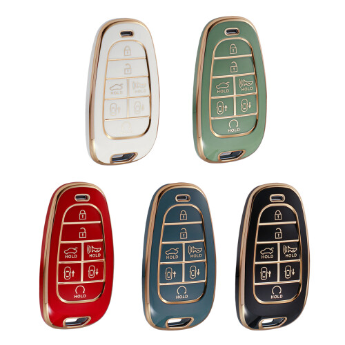 Key Fob Case Full Protection Sleeve Protective Shell-Black 2