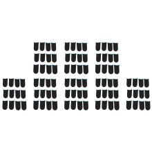 18-Pin Carbon Fiber Finger Sleeves for PUBG Mobile Games Contact Screen Finger Sleeves(96 Pcs)
