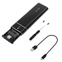 NVMe-Adapter M.2 SSD-Gehäuse USB 3.1 Typ-C Externes Protokoll M und für B&M Unterstützt Ethernet Tasten