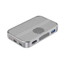 Magnetisches M.2 NVMe SSD-Gehäuse, 10 Gbit/s USB-C-Dockingstation mit Lüfter, HDMI-kompatibel, 4K 60