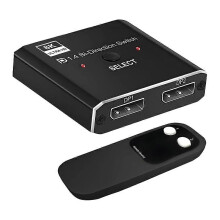 Switch DisplayPort 8K 2 ingressi 1 uscita / 1 ingresso 2 uscite. Supporta 8K30Hz e 4K120Hz, compatibile