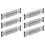Drawer Divider Adjustable Length From Kitchen Storage, Organiser, Plastic, Clear,6pcs 1