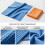 Thick Microfiber Waffle Weave Towel Cleaning Cloth-Gray 6
