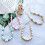 Ensemble de 2 attaches de rideaux en perles de bois – Style bohème 2