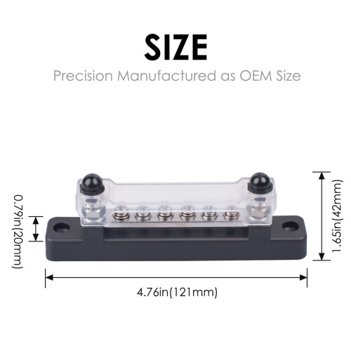 Heavy Duty 150A Busbar System For Vessel Motorhome With Secure 2