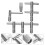 6pcs Drum Tuning Key Set for Marching Drums, Durable Percussion Tool with Comfortable Grip 5