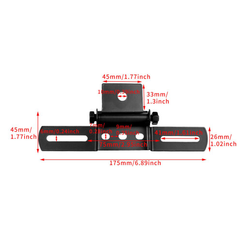 Heavy Duty Motorcycle Tail Light Bracket Universal Adjustable 2