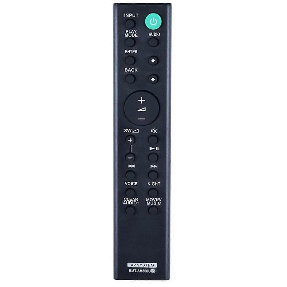 Rmt-Ah300u Soundbar Remote Control For Sony Sound Bar Ht-Ct291 Sa-Ct290 Sa-Ct291 Ht-Ct290 Htct290 9409192019622