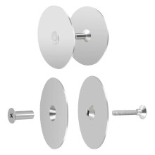 2 Set Door Hole Cover Plate,2-5/8 Inch Diameter Round Deadbolt Cover Plate,Door Knob Hole Cover Plat