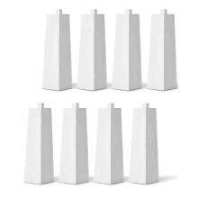 8 Pcs Aluminum Siding Corners Outside White Siding Corner Caps Smooth Siding Aluminum Corner Trim 8