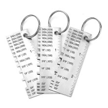 Metal Sheet Thickness Gauge, 3 Pack Stainless Steel Wire Gauge Size Inspection Tool Welding Tool Accessories